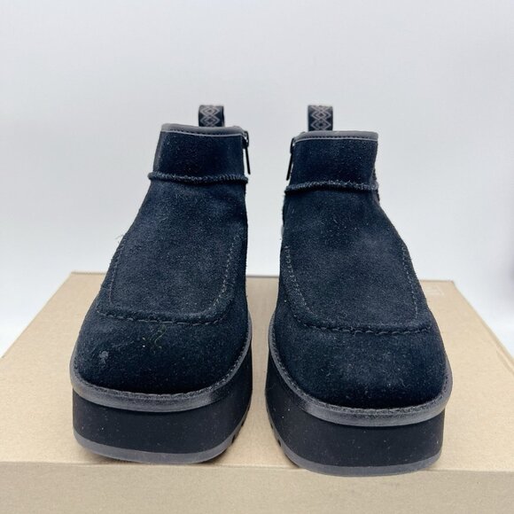 UGG Cityfunc Ultra Mini Platform Water-resistant Suede Boots US 7 EU 38 Black - Picture 4 of 12
